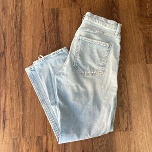 Agolde light wash high waisted straight jeans size 29